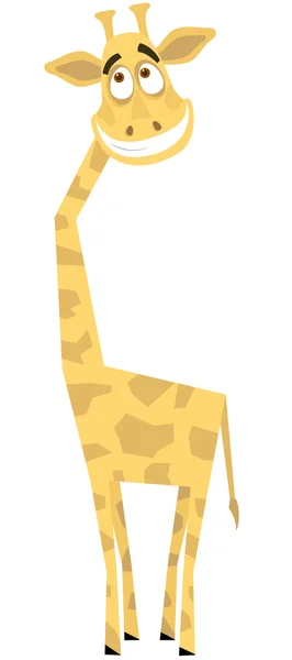 Lächerliche Giraffe Die Vektorillustration — Stockvektor