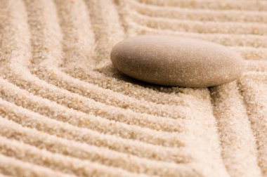 Zen. Stone and sand clipart