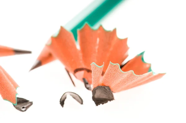 Pencil and shavings — Stock Photo, Image