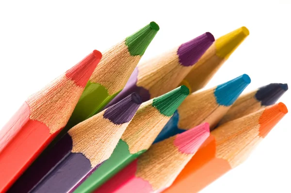 Barva tužka izolované na bílém — Stock fotografie
