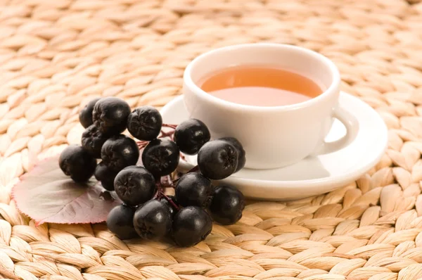 Siyah Chokeberry Çay — Stok fotoğraf