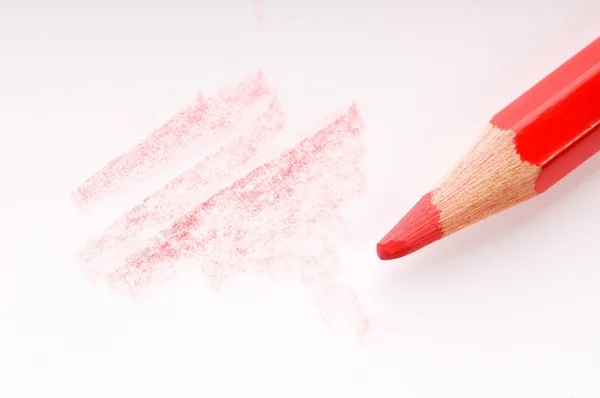Bleistift Auf Weißem Papier — Stockfoto