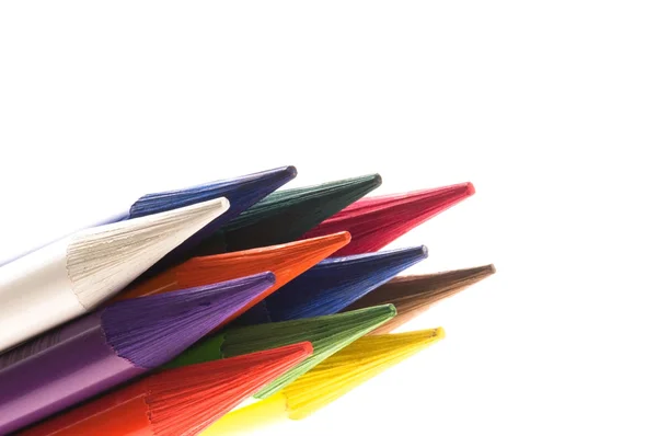 Coleção Lápis Coloridos — Fotografia de Stock