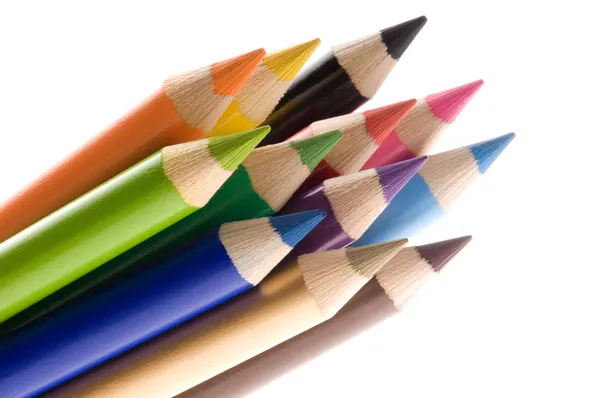 Színes Ceruzák Gyűjteménye — Stock Fotó