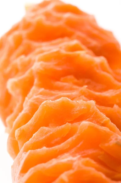 Morsure d'une carotte fraîche — Photo