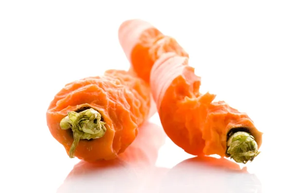 Кусай Свежую Морковку — стоковое фото