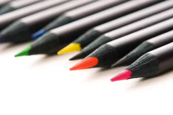 Coleção Lápis Coloridos — Fotografia de Stock