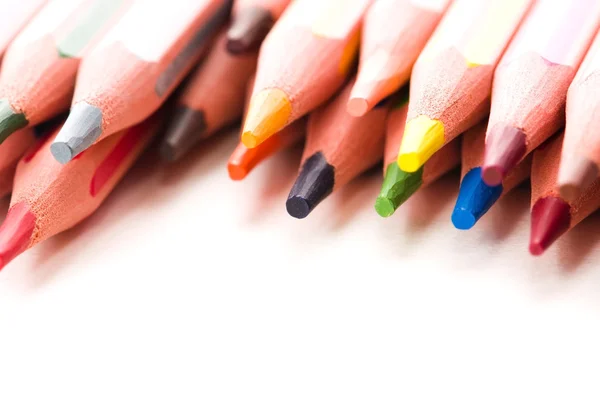 Collection of colorful pencils — Stock Photo, Image