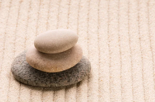 Zen. steen en zand — Stockfoto