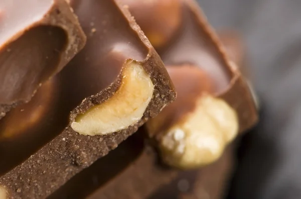 Stapel Gebroken Chocolade — Stockfoto