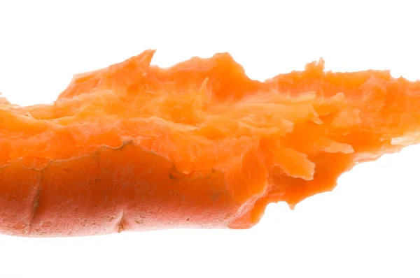Δάγκωμα από ένα φρέσκα καρότα — Φωτογραφία Αρχείου