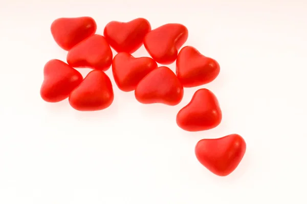 Snoepjes in de vorm van harten — Stockfoto