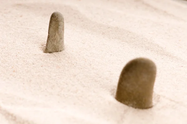 Zen. steen en zand — Stockfoto