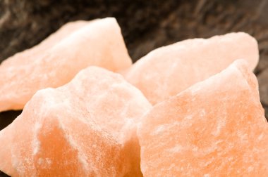 Pink salt of Hymalayas. mineral clipart