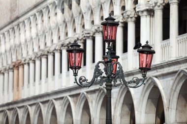 Famous Doge's Palace in Venice, Italy. Old architecture. clipart