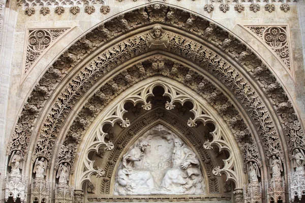 Portaal Van Kathedraal Van Zagreb Kroatië — Stockfoto