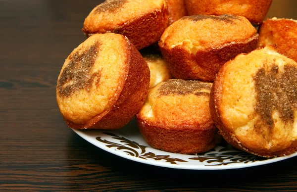 Zlatý muffiny — Stock fotografie