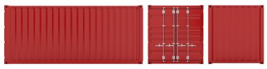 Cargo container clipart