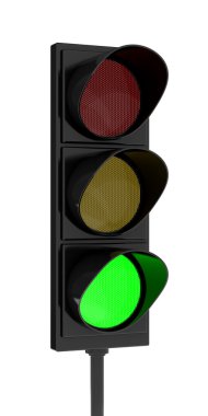 Traffic light green clipart