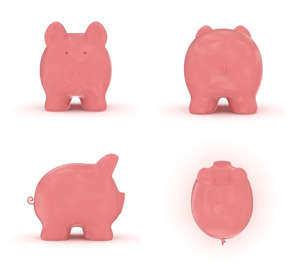Pink pig views — Stock Photo, Image