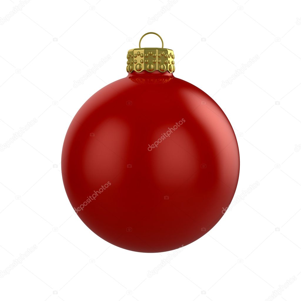 Xmas red bauble