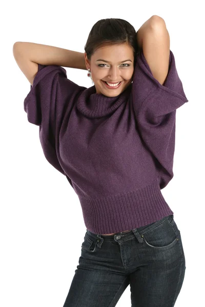 Adorable woman smiling and posing — Stock Photo, Image