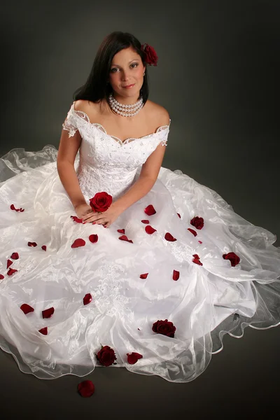 Weiße Braut — Stockfoto