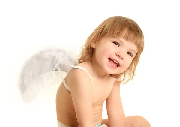 Cute Little Angel White — Stock Photo, Image