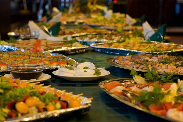 Served banquet table — Stock Photo, Image