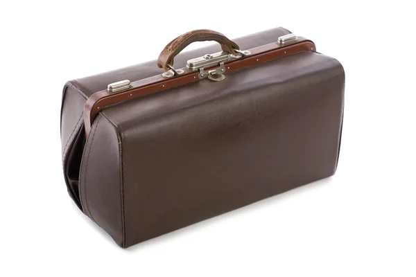 Old leather suitcase — Stock Photo, Image