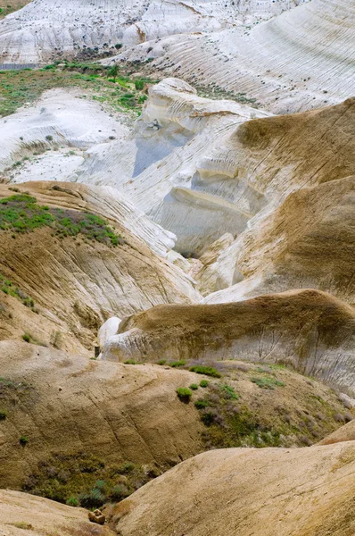 Curvas geológicas de Kazajstán, meseta Ustyurt —  Fotos de Stock