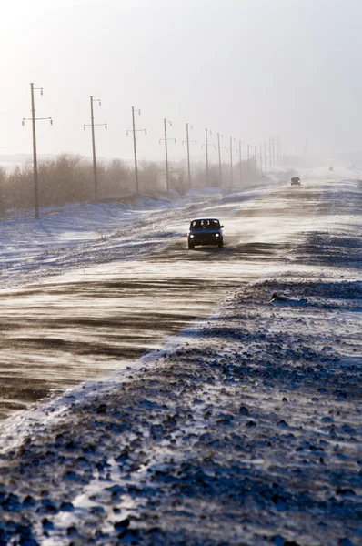 Winter Driving — Stock Photo, Image