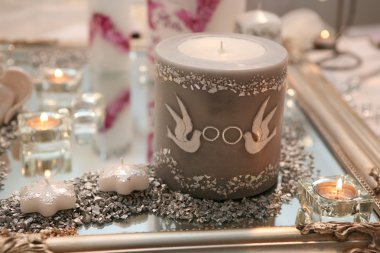 Big wedding candle clipart