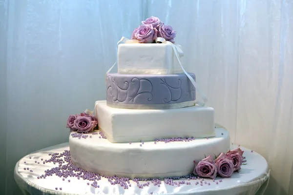 Vacker bröllopstårta — Stockfoto