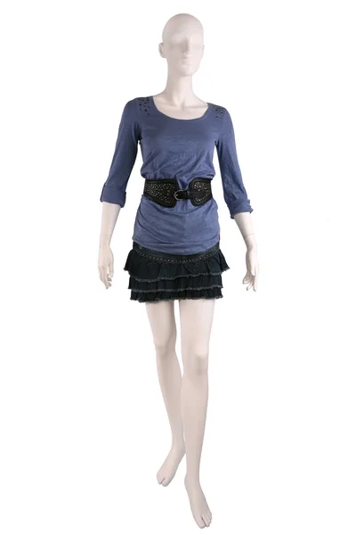 Figurína oblečená v košili a sukně — Stock fotografie