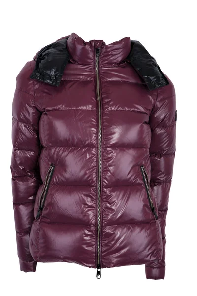 白で隔離される女性の冬のジャケット — ストック写真