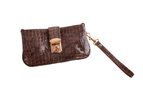 Crocodile leather handbag — Stock Photo, Image