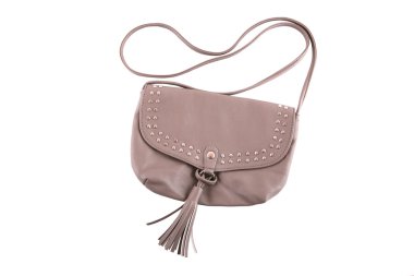 Beige purse with rivets clipart