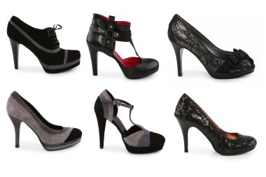 stiletto ayakkabı çeşitli türleri topluluğu