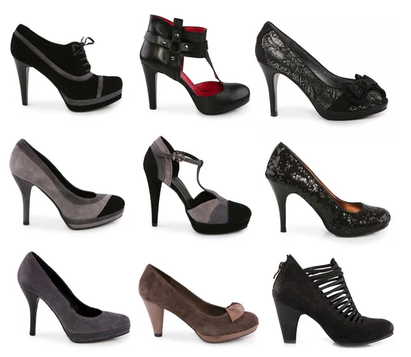 Collectie van verschillende soorten schoenen — Stockfoto