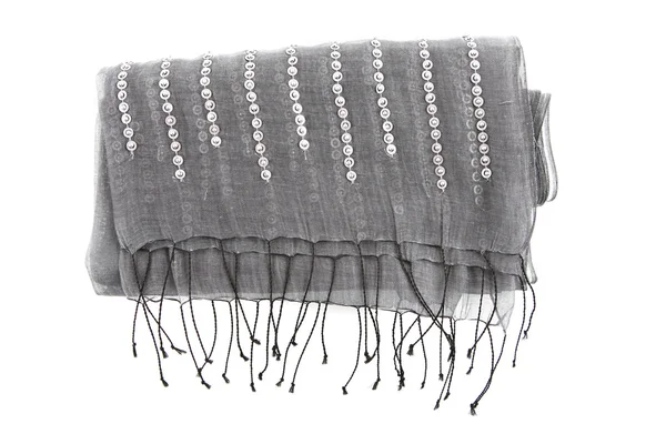 Женский элегантный шарф с блестками — стоковое фото