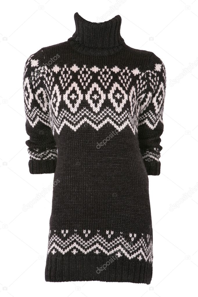 Female turtleneck sweater