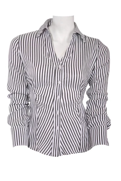 Полосатая женская блузка — стоковое фото