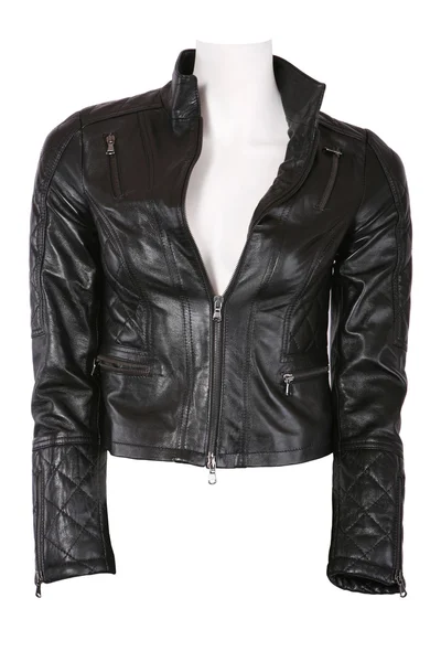 Female leather jacket — Stock Photo, Image