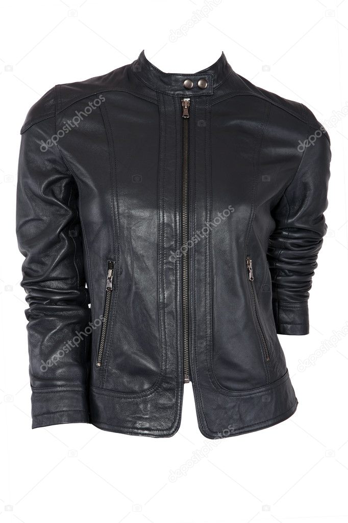 Female leather jacket