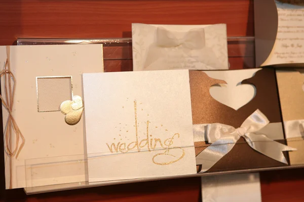 Hochzeitseinladungen Handgefertigt — Stockfoto