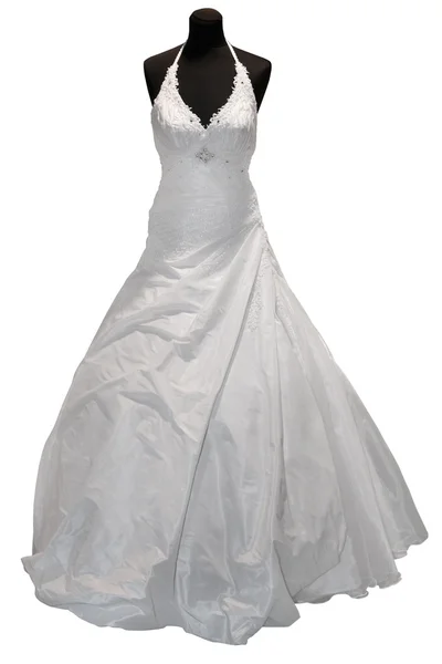 Vestido de novia en el maniquí — Foto de Stock