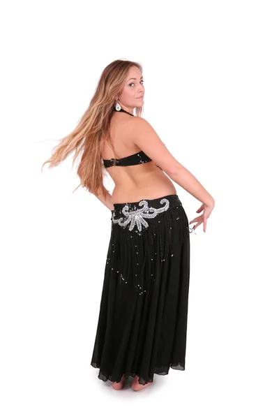 Beautiful belly dancer performing — Stock Photo, Image