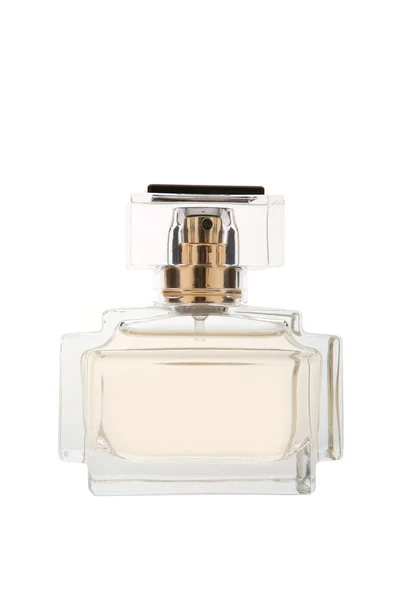 Beige perfume bottle — Stock Photo, Image
