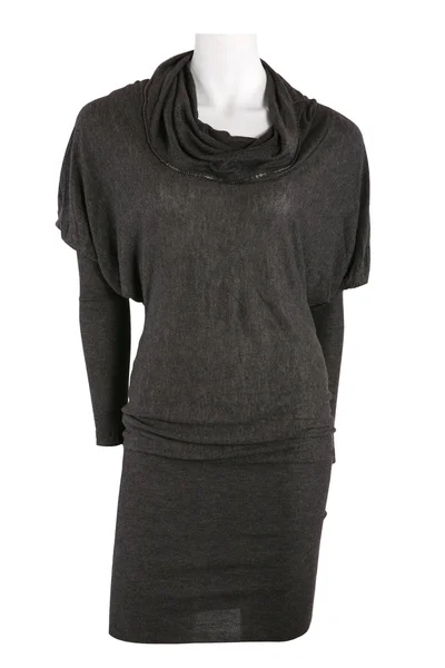 Gray female dress on a mannequin — Stock Photo, Image